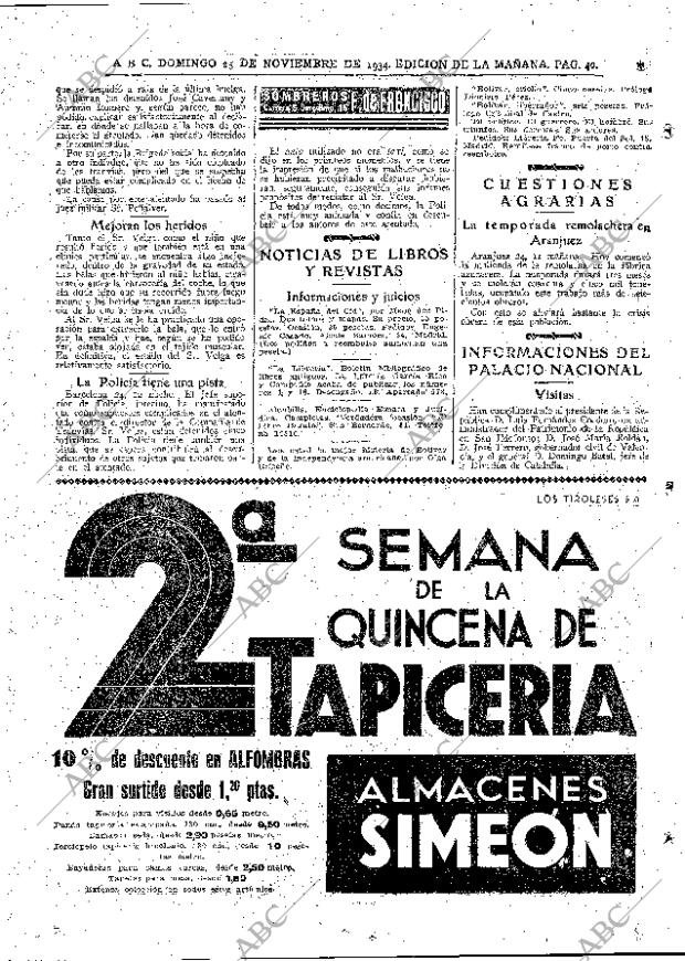 ABC MADRID 25-11-1934 página 40