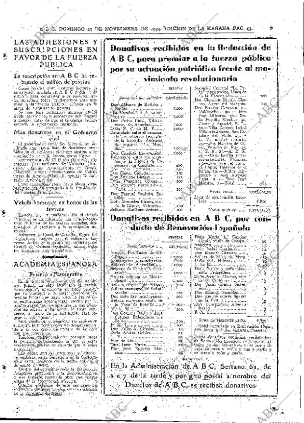 ABC MADRID 25-11-1934 página 43