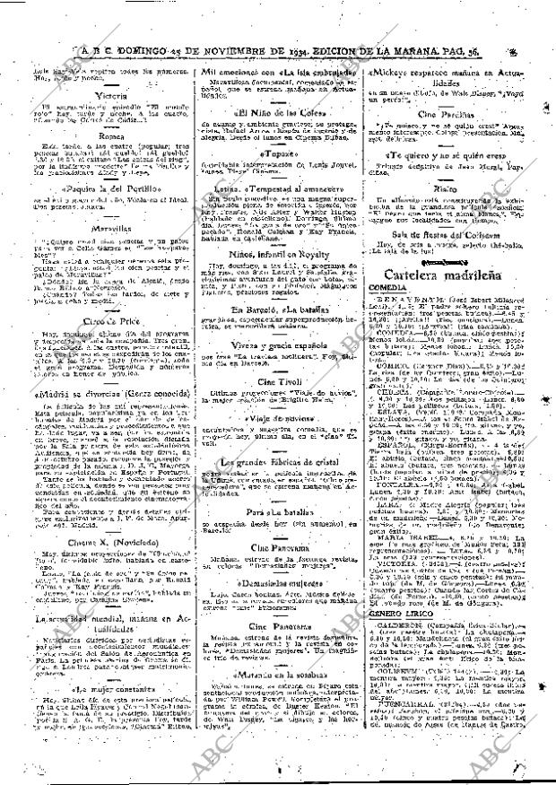 ABC MADRID 25-11-1934 página 56