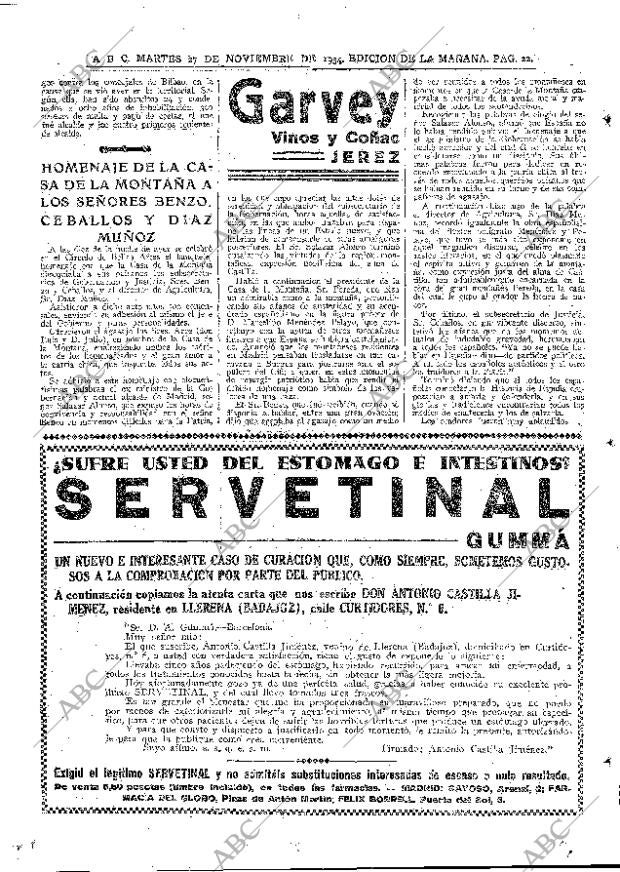 ABC MADRID 27-11-1934 página 30