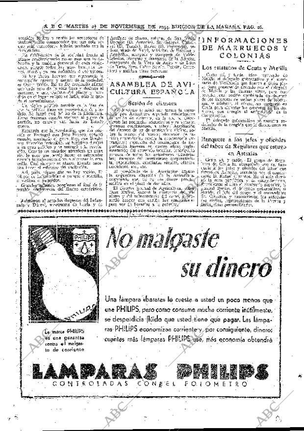 ABC MADRID 27-11-1934 página 34