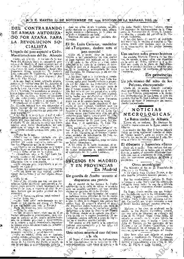 ABC MADRID 27-11-1934 página 43