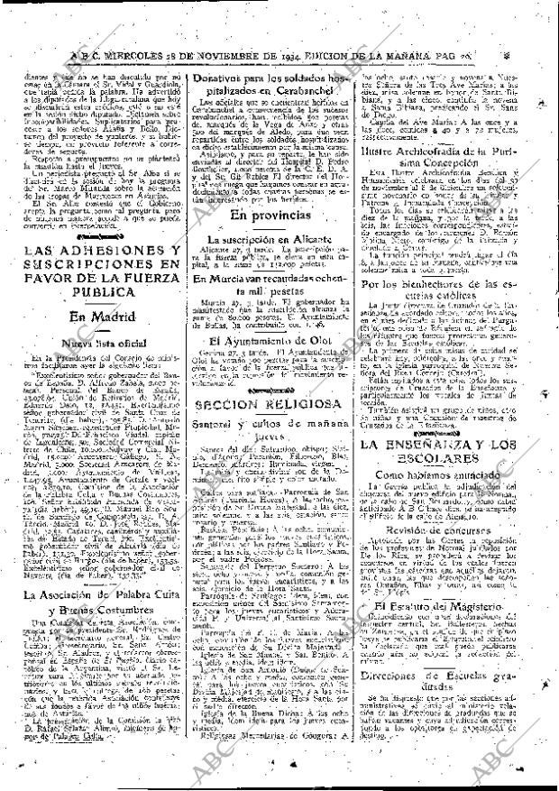 ABC MADRID 28-11-1934 página 20