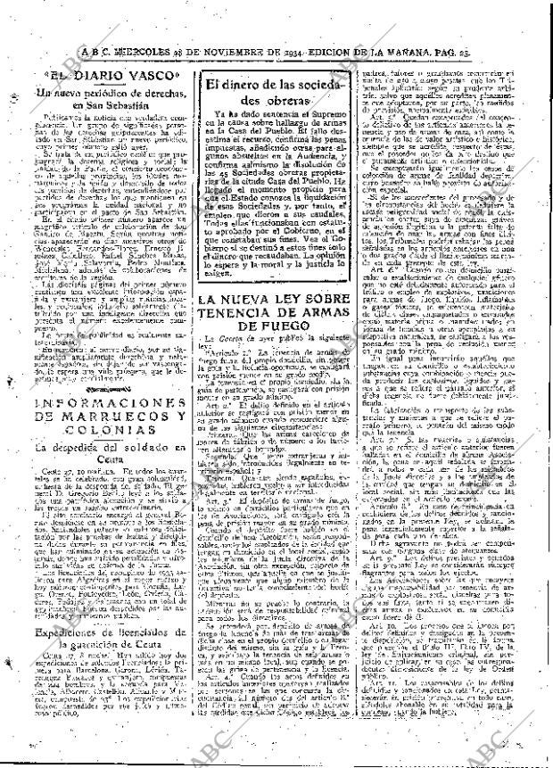 ABC MADRID 28-11-1934 página 25