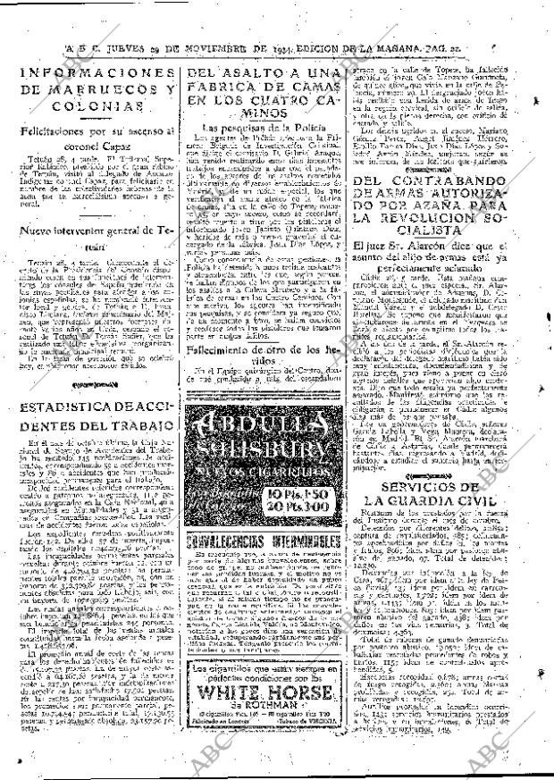 ABC MADRID 29-11-1934 página 22