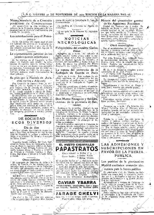 ABC MADRID 30-11-1934 página 28