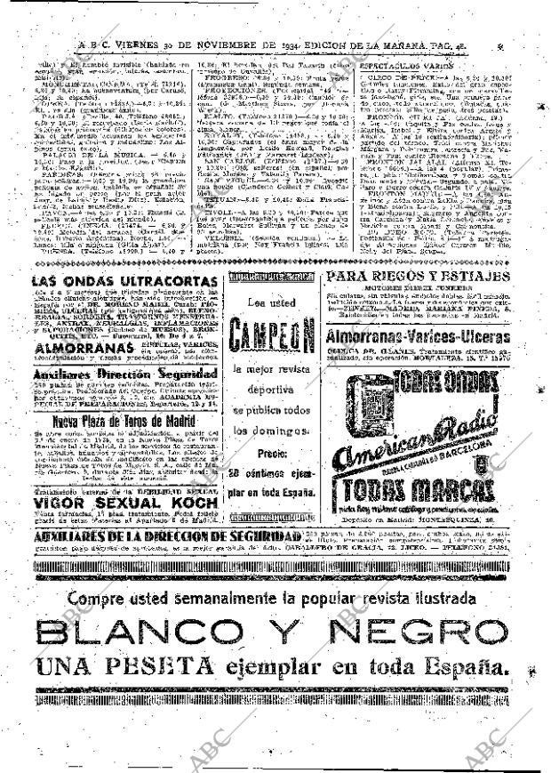 ABC MADRID 30-11-1934 página 48