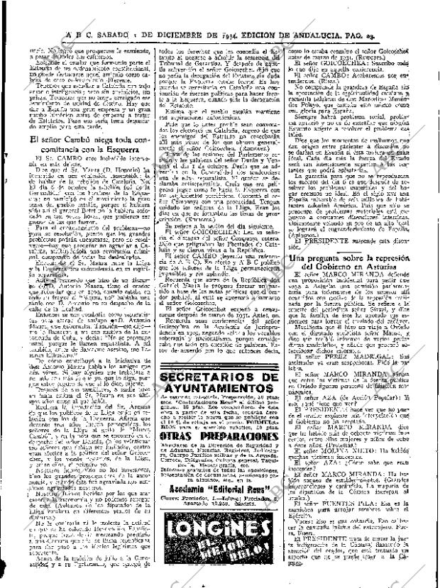 ABC SEVILLA 01-12-1934 página 23