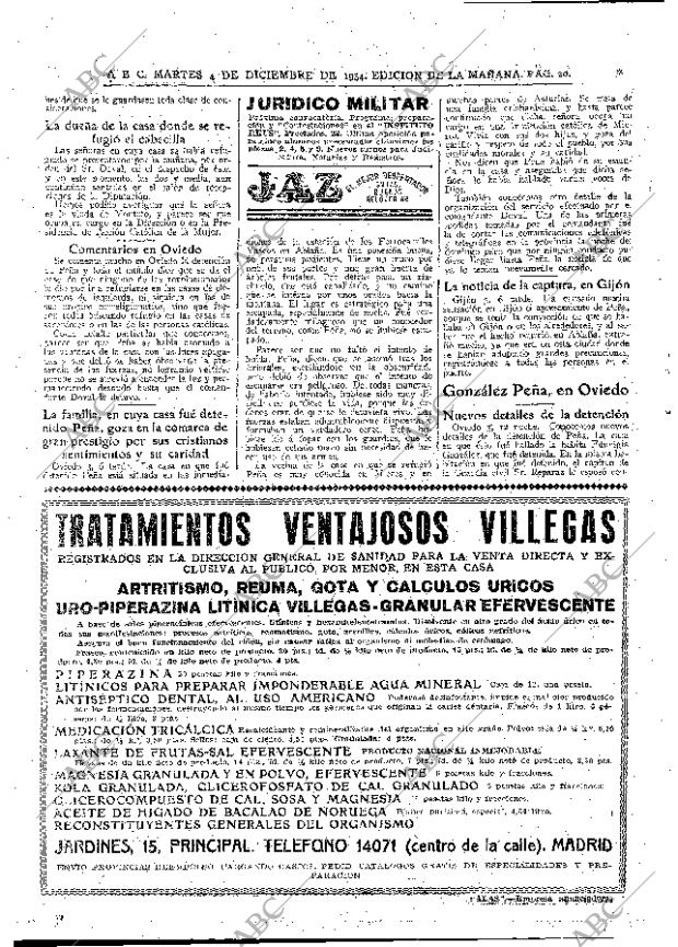 ABC MADRID 04-12-1934 página 20