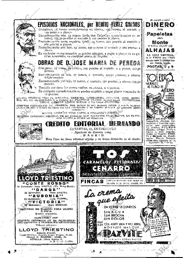 ABC MADRID 06-12-1934 página 16