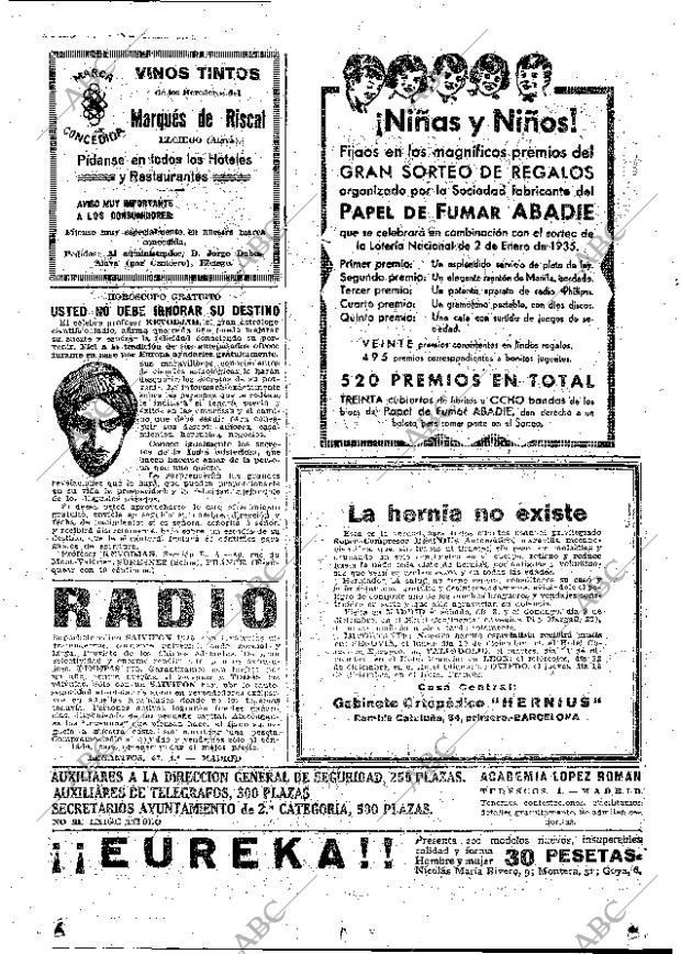 ABC MADRID 06-12-1934 página 58