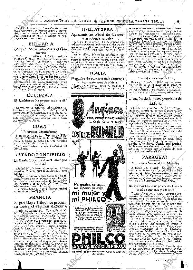 ABC MADRID 18-12-1934 página 32