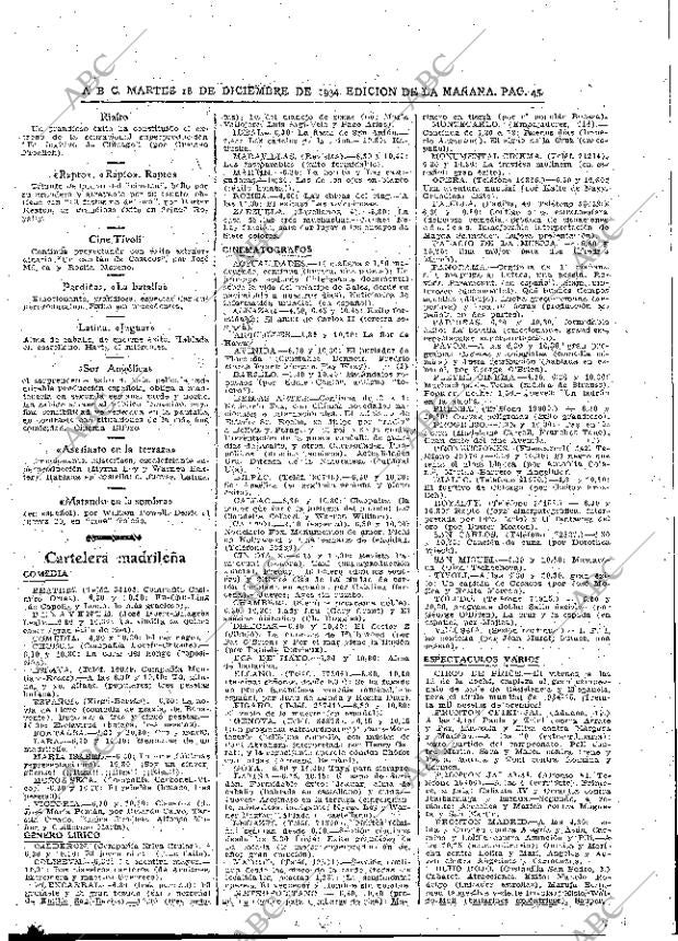 ABC MADRID 18-12-1934 página 45