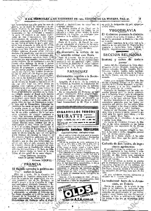 ABC MADRID 19-12-1934 página 42