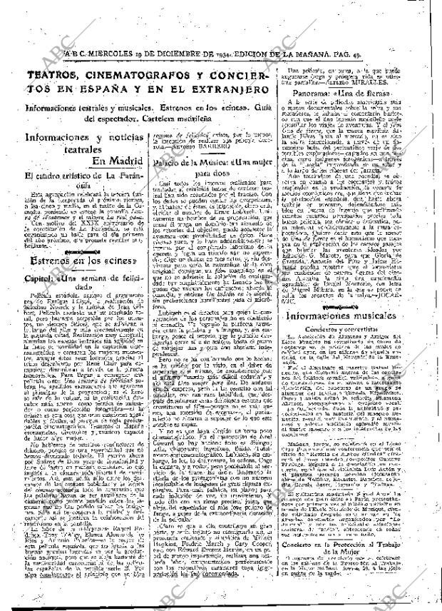 ABC MADRID 19-12-1934 página 49