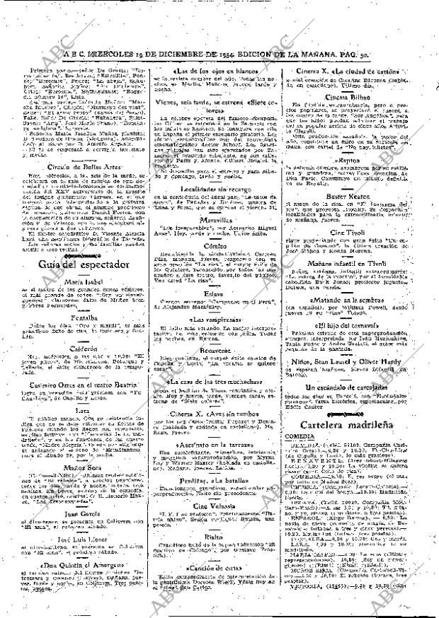 ABC MADRID 19-12-1934 página 50