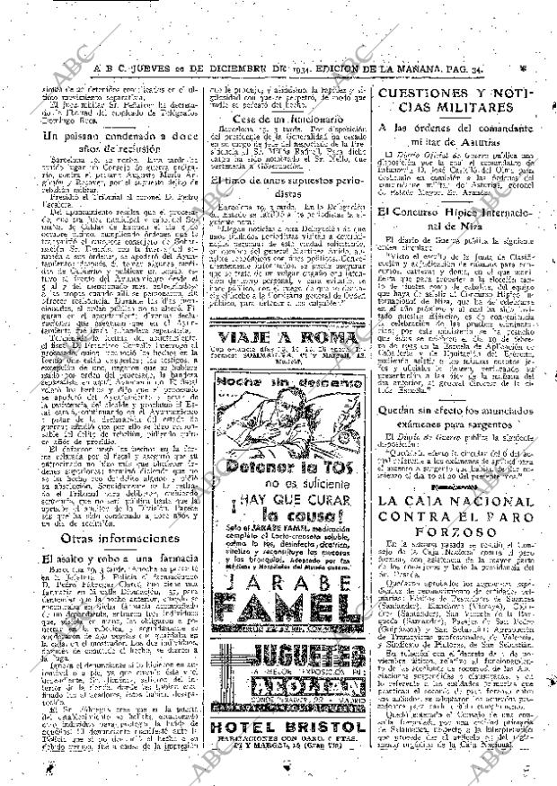 ABC MADRID 20-12-1934 página 34