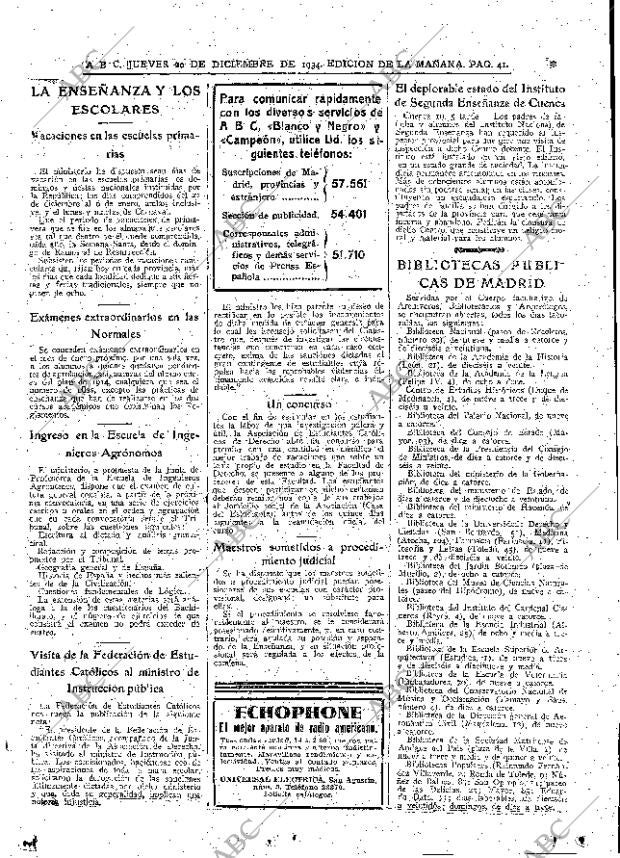ABC MADRID 20-12-1934 página 41