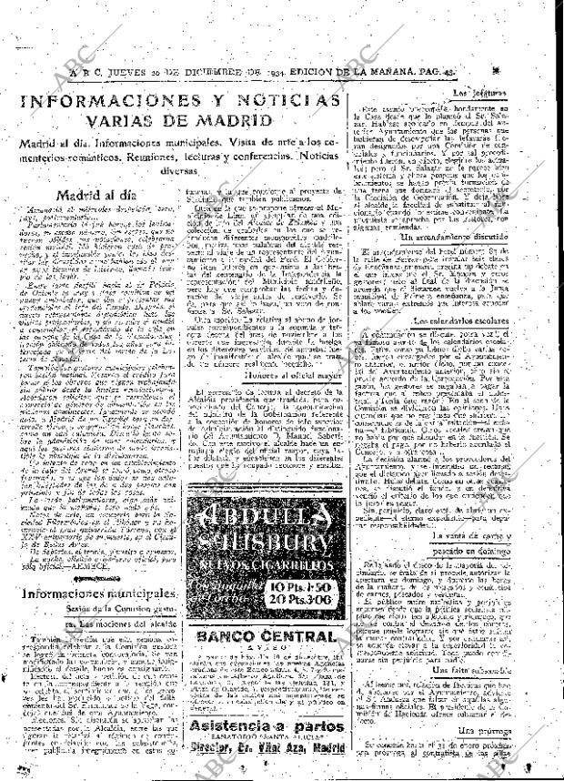 ABC MADRID 20-12-1934 página 43
