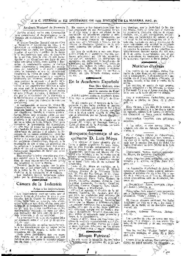 ABC MADRID 21-12-1934 página 40