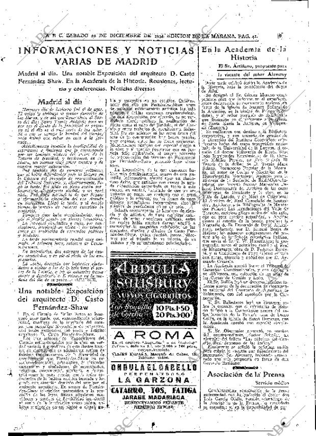 ABC MADRID 22-12-1934 página 41