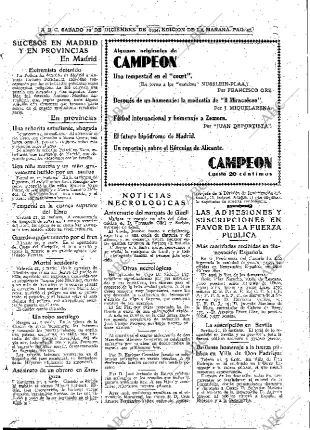 ABC MADRID 22-12-1934 página 47