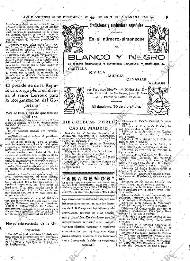 ABC MADRID 28-12-1934 página 19