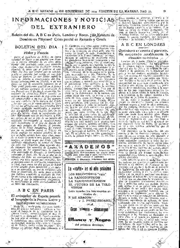 ABC MADRID 29-12-1934 página 33