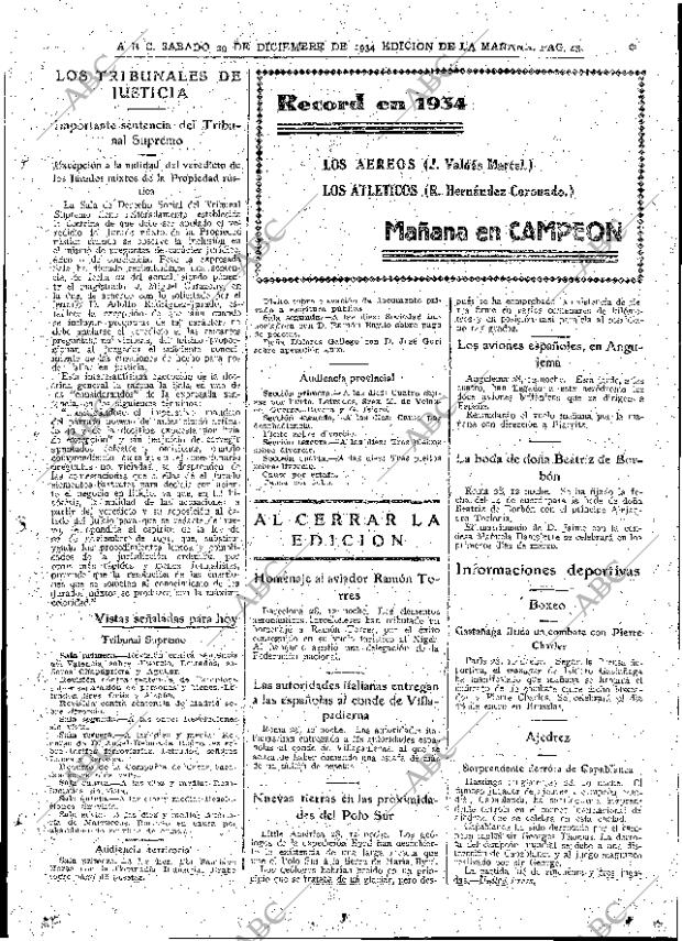 ABC MADRID 29-12-1934 página 43