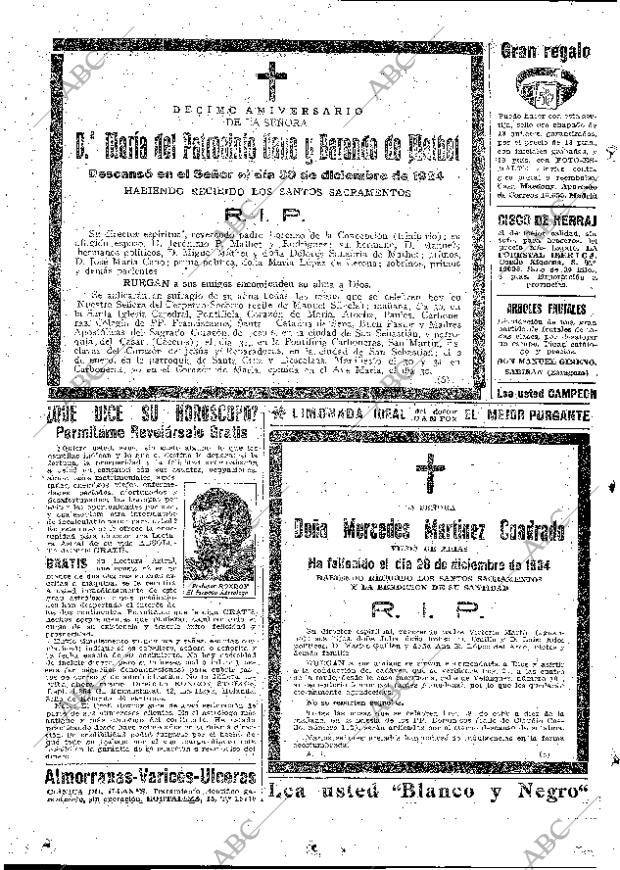 ABC MADRID 29-12-1934 página 56