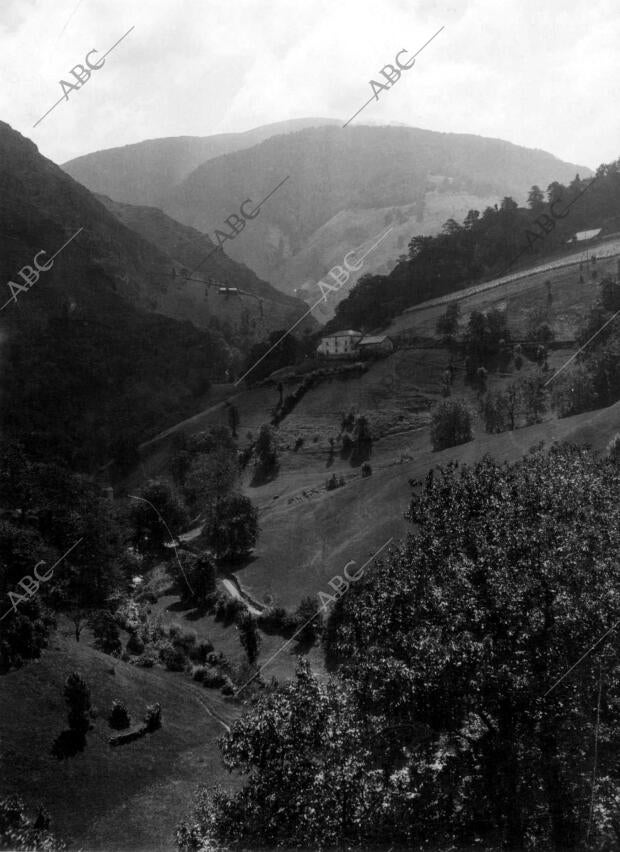 Paisaje del pueblo de Roncesvalles (Navarra)