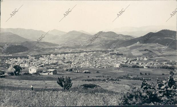 Vista general de la ciudad de Olot