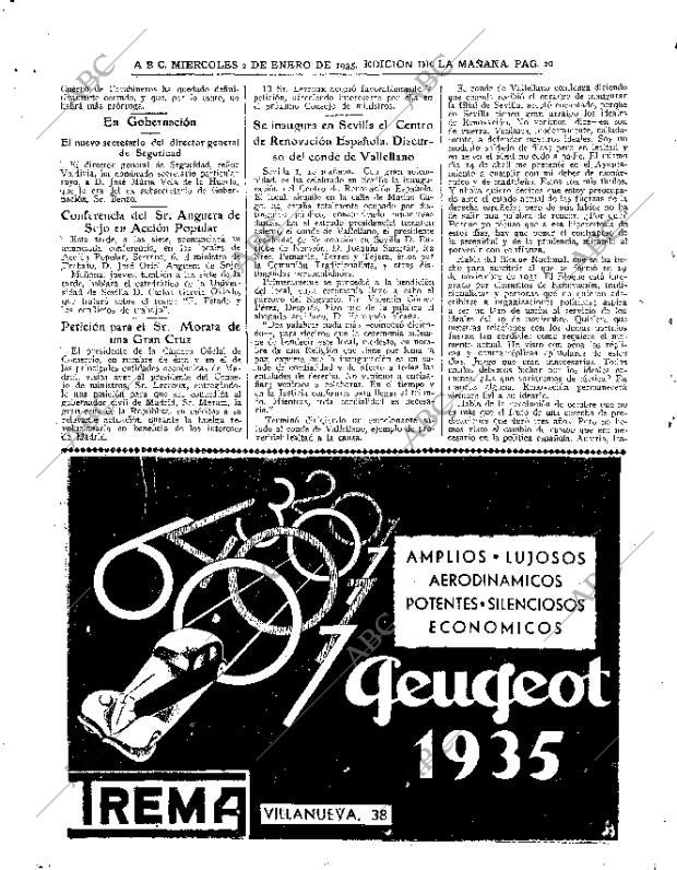 ABC MADRID 02-01-1935 página 20
