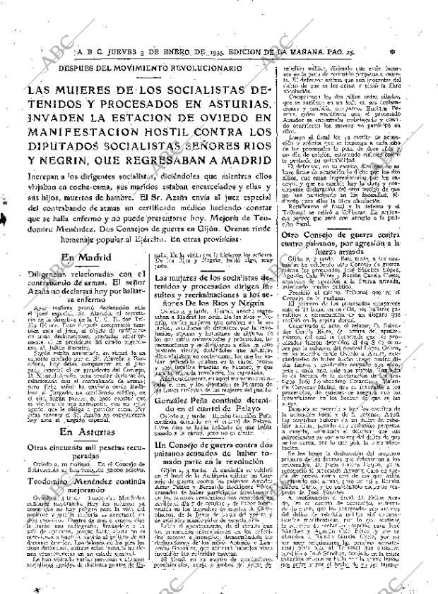 ABC MADRID 03-01-1935 página 25