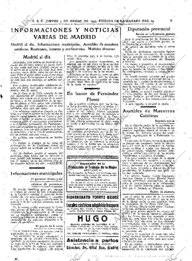 ABC MADRID 03-01-1935 página 29