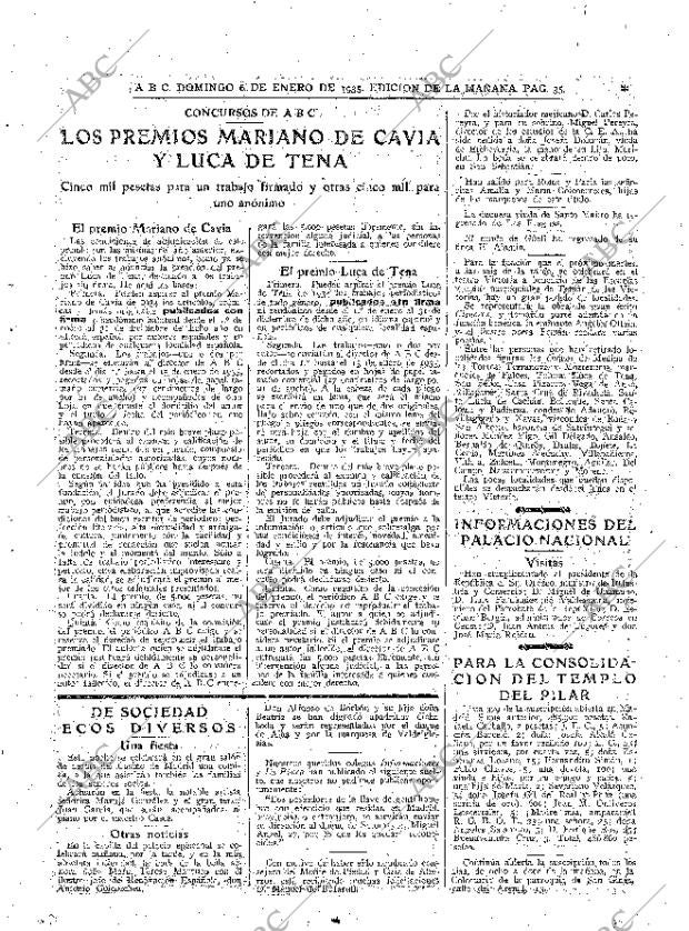 ABC MADRID 06-01-1935 página 35