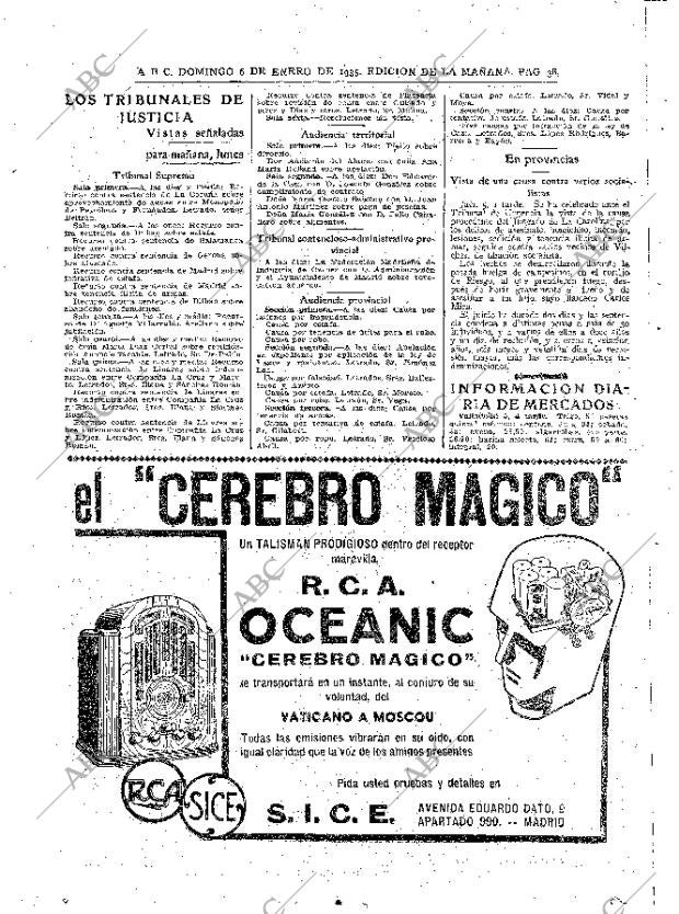 ABC MADRID 06-01-1935 página 38