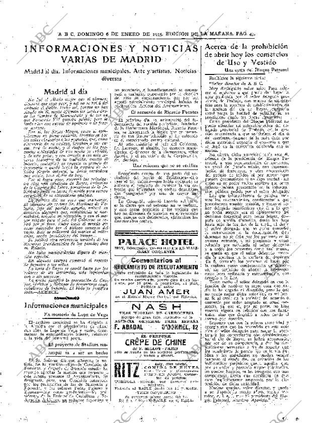 ABC MADRID 06-01-1935 página 47