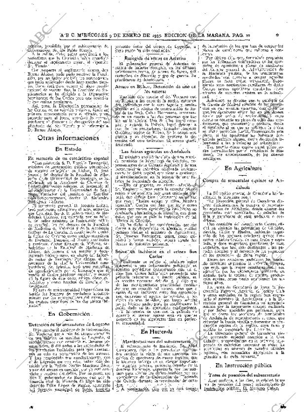 ABC MADRID 09-01-1935 página 20