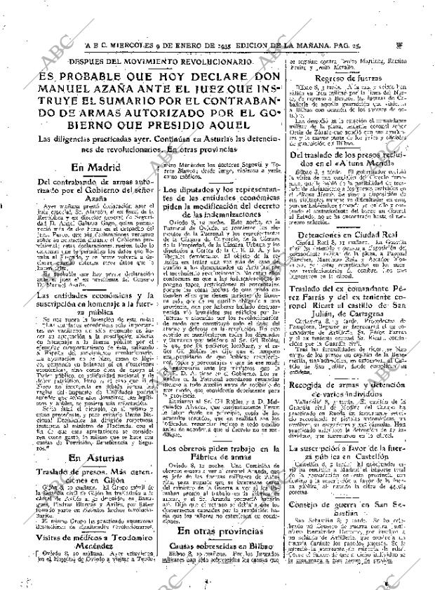 ABC MADRID 09-01-1935 página 25