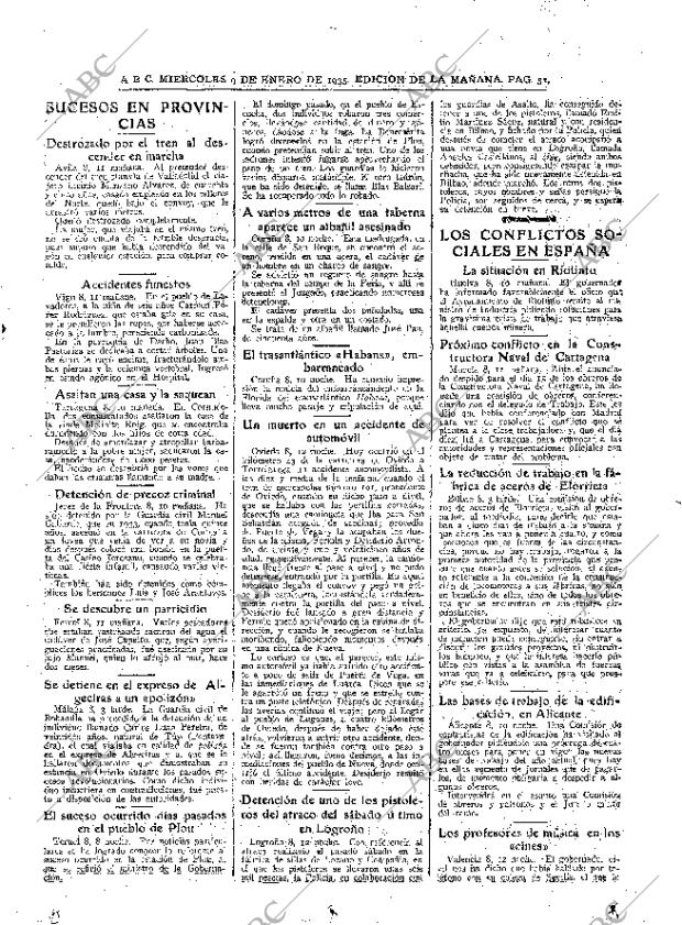 ABC MADRID 09-01-1935 página 31