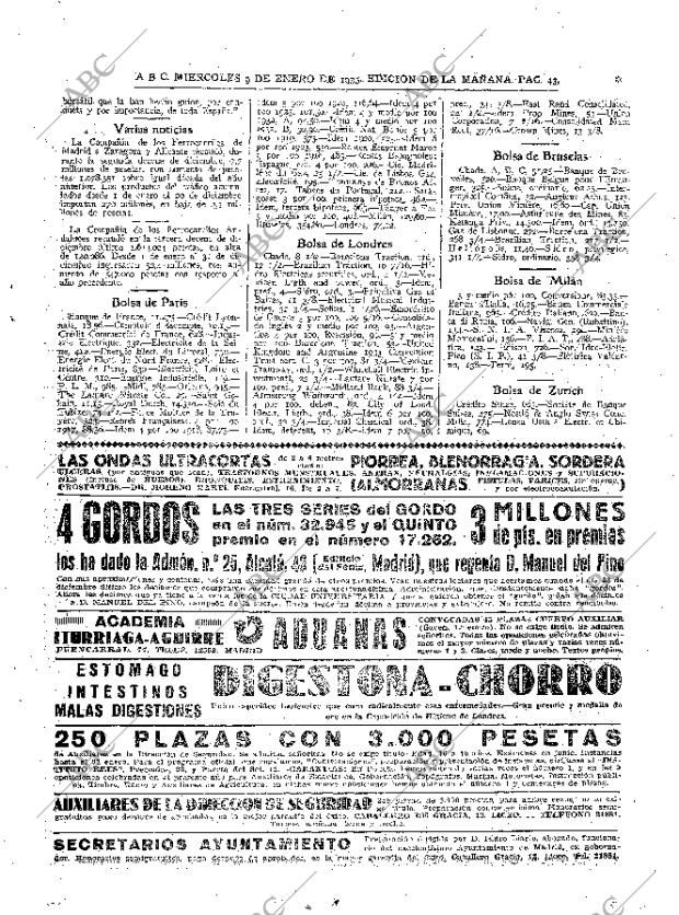 ABC MADRID 09-01-1935 página 43