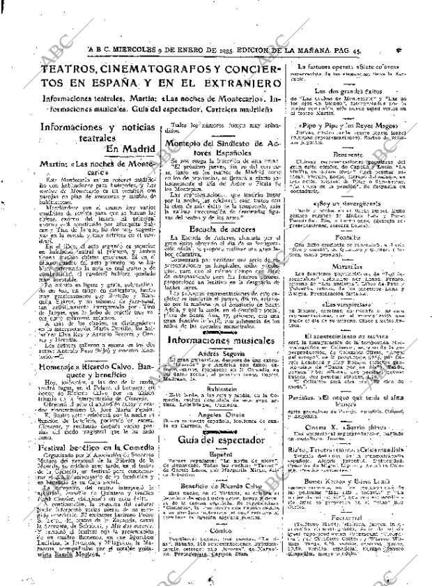 ABC MADRID 09-01-1935 página 45