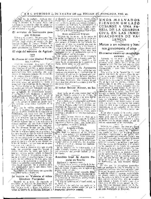 ABC SEVILLA 13-01-1935 página 20