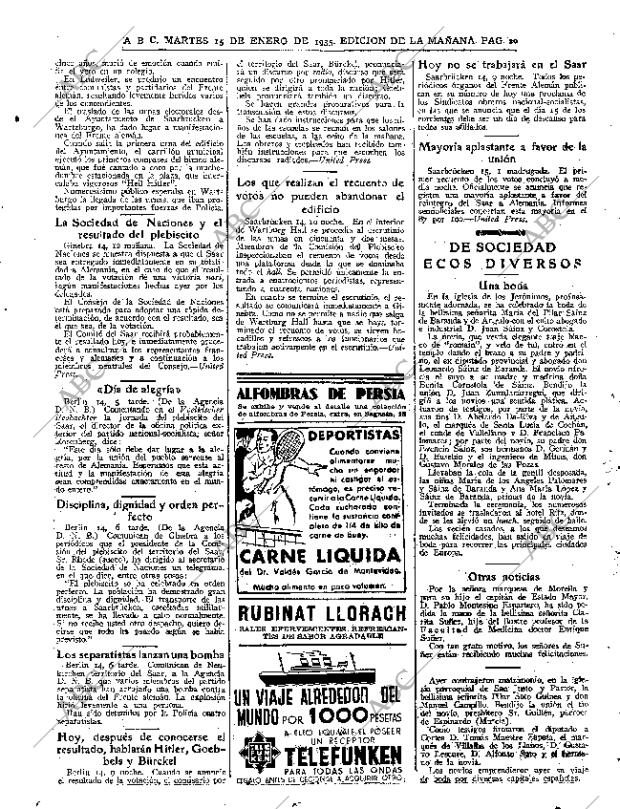 ABC MADRID 15-01-1935 página 20