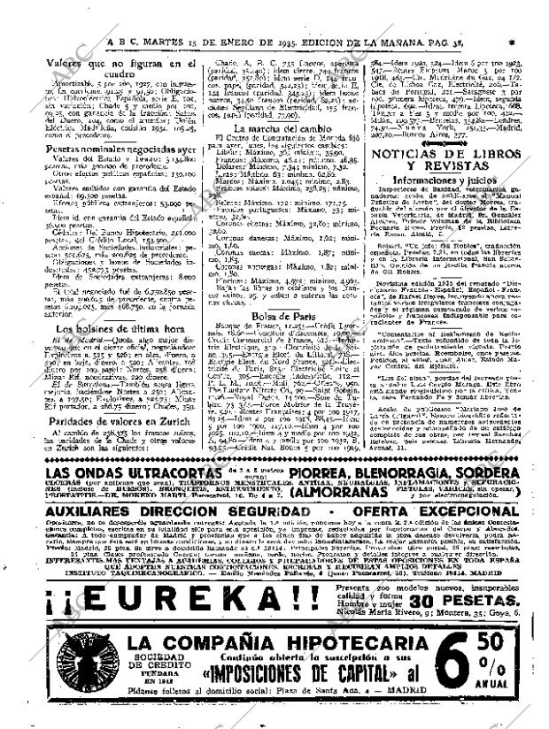 ABC MADRID 15-01-1935 página 38