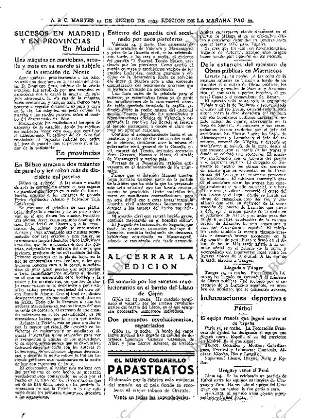 ABC MADRID 15-01-1935 página 39