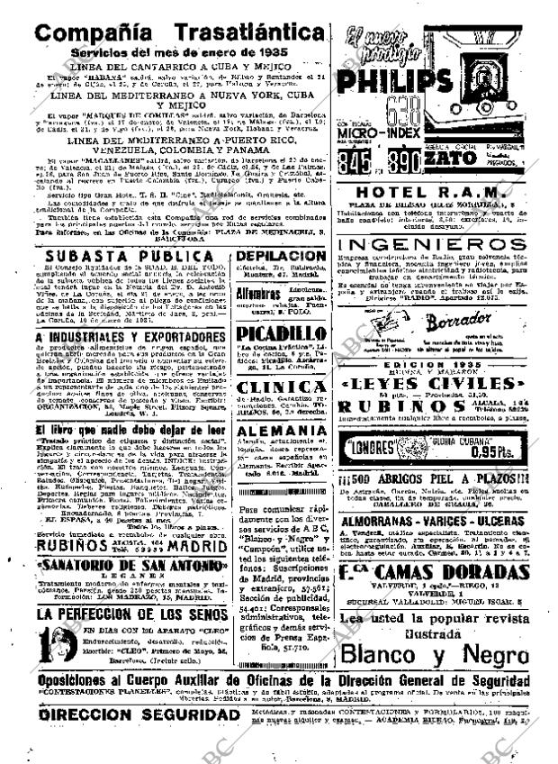 ABC MADRID 15-01-1935 página 56