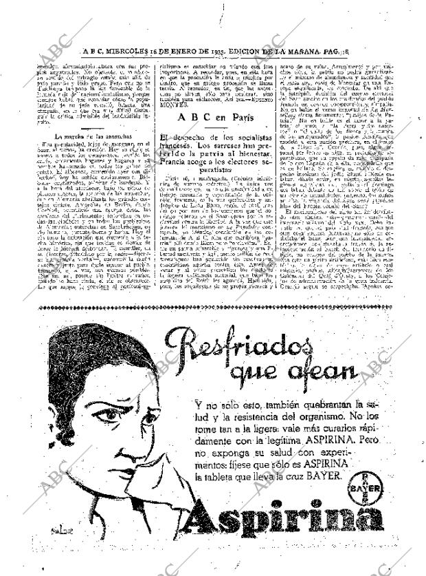 ABC MADRID 16-01-1935 página 18