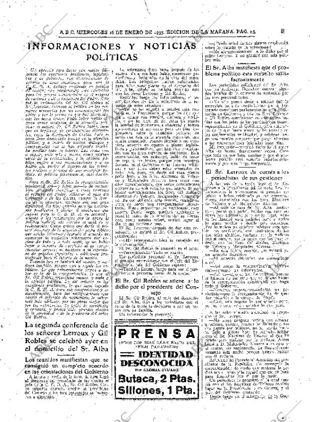 ABC MADRID 16-01-1935 página 25